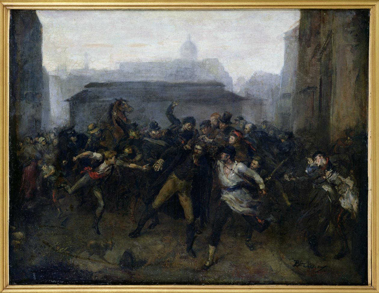 Szpieg, odcinek oblężenia Paryża, 1871 autorstwa Jean Baptiste Carpeaux