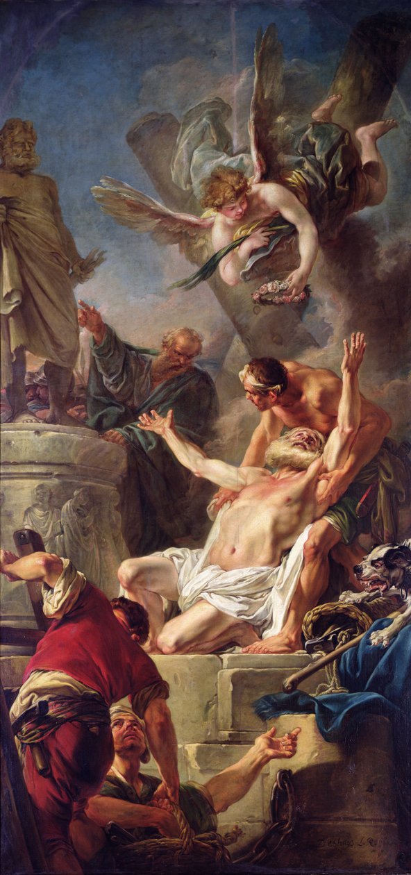 Męczeństwo św. Andrzeja, 1758 r. autorstwa Jean Baptiste Deshays de Colleville