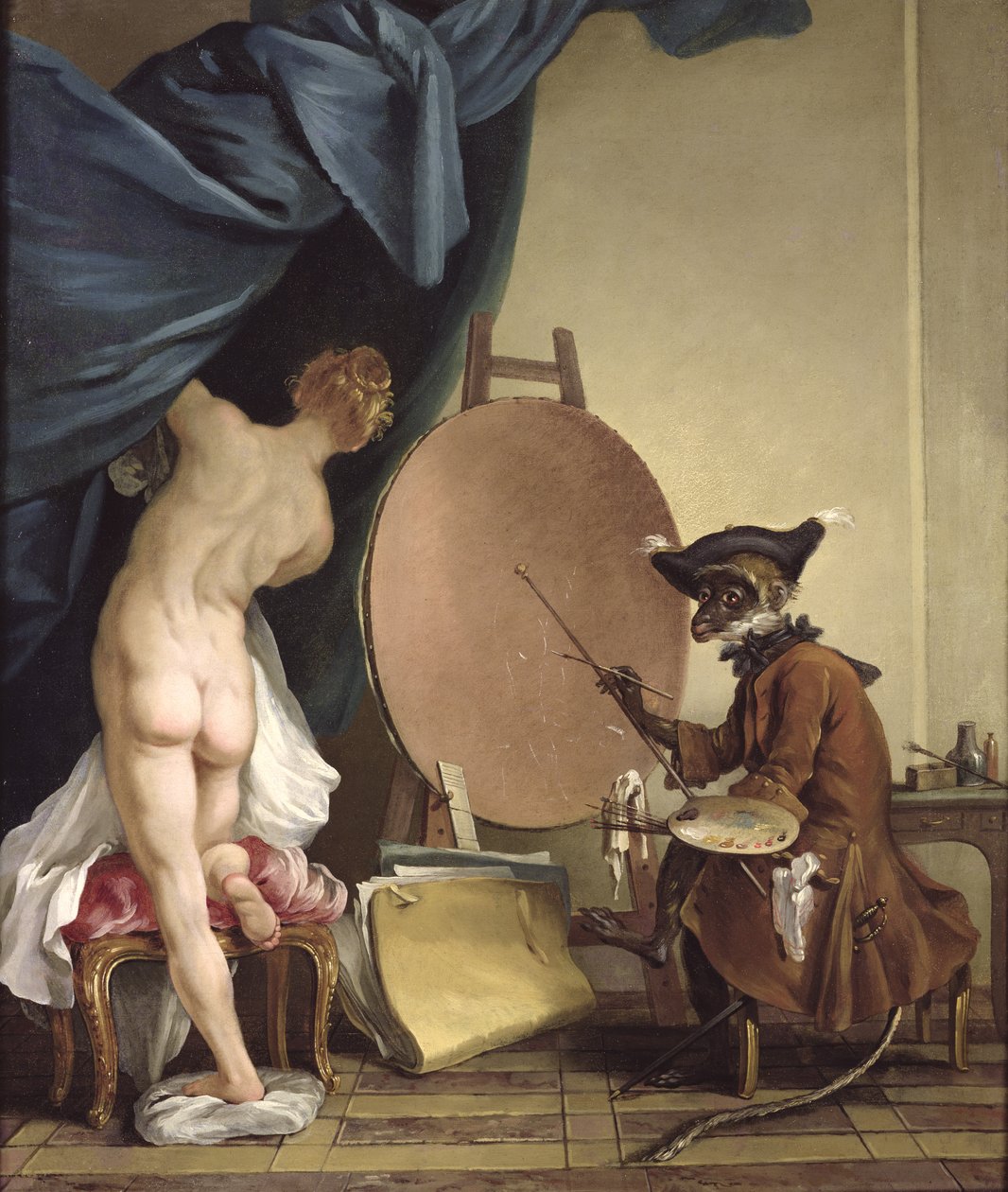 Malarz małp autorstwa Jean Baptiste Deshays de Colleville