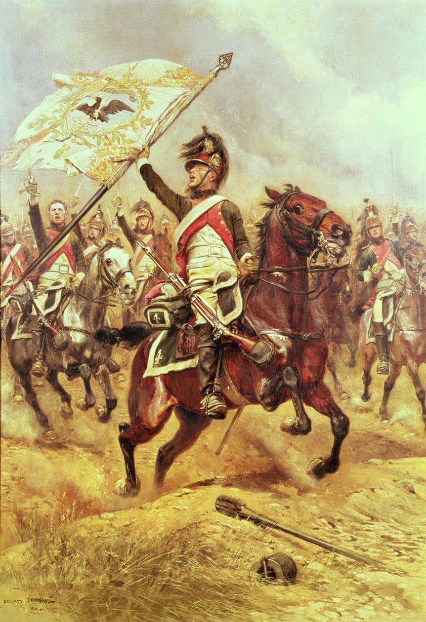 Le Trophee", 1806 r., 4. pułk dragonów, 1898 r. autorstwa Jean Baptiste Edouard Detaille