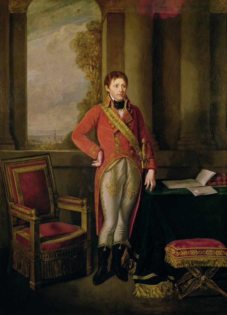 Napoleon Bonaparte (1769-1821) jako pierwszy konsul, 1799-1805 autorstwa Jean Baptiste Greuze