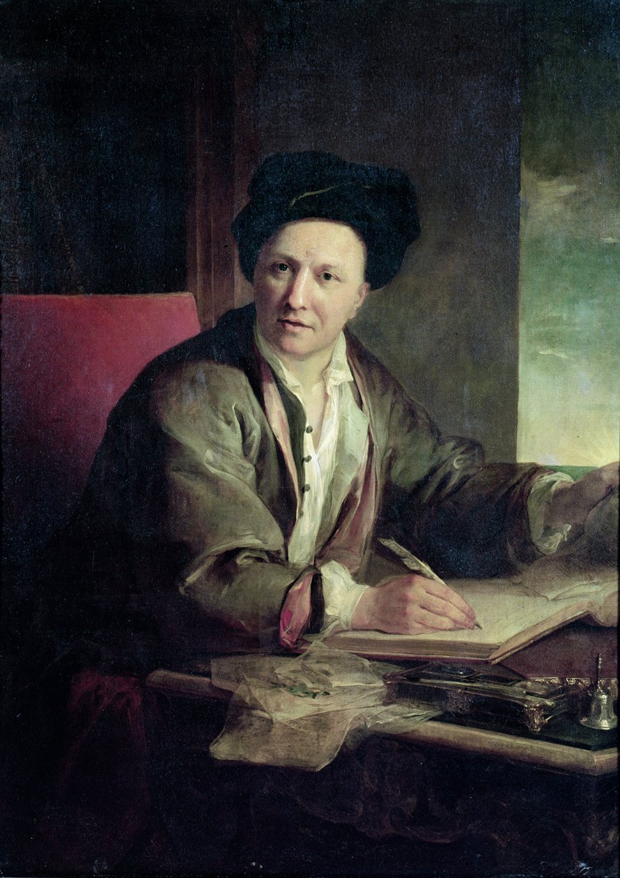 Portret Bernarda le Bovier de Fontenelle (1657-1757) autorstwa Jean Baptiste Greuze
