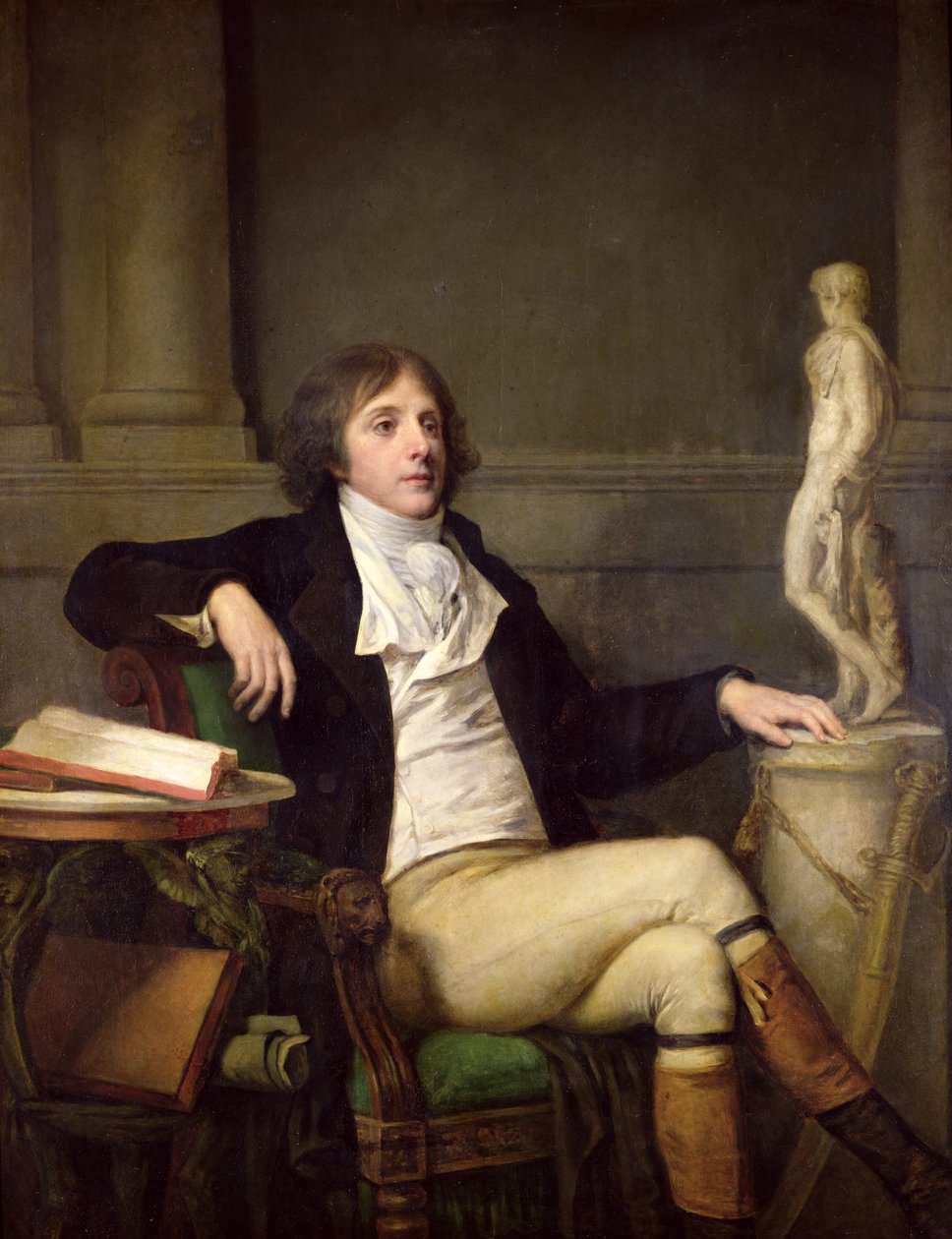 Portret przypuszczalnie Auguste Louis de Talleyrand (1770-1832) ok. 1792 r. autorstwa Jean Baptiste Greuze
