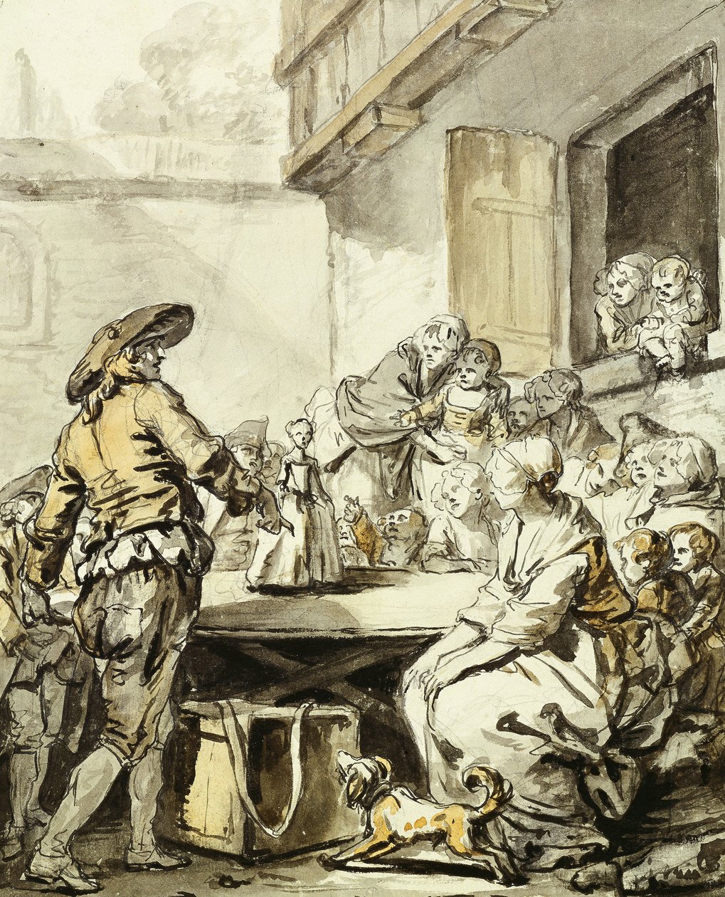 Savoyard z tańczącą lalką autorstwa Jean Baptiste Greuze