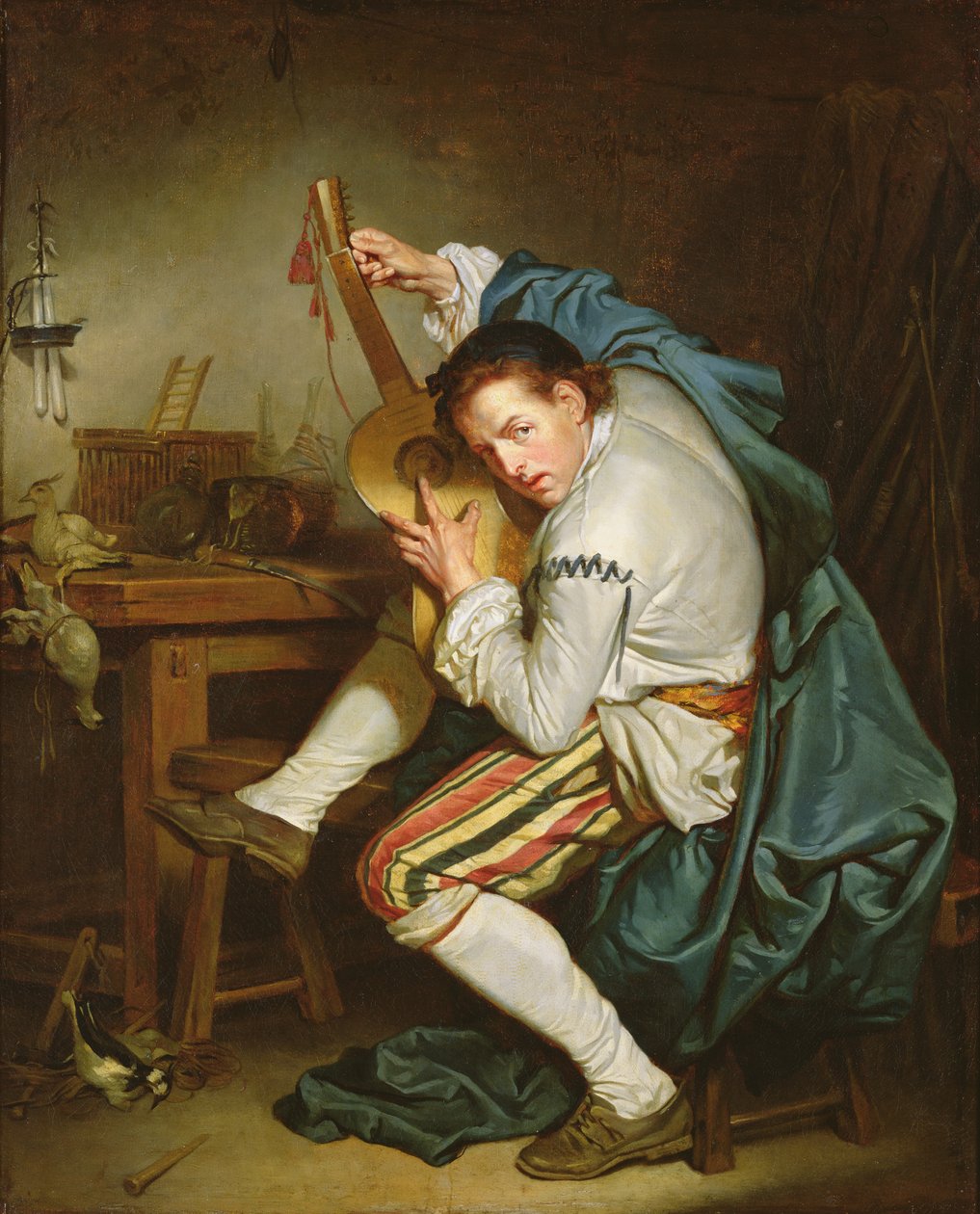 Gitarzysta autorstwa Jean Baptiste Greuze