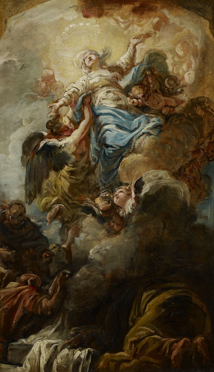 Studium Wniebowzięcia Najświętszej Maryi Panny autorstwa Jean Baptiste Henri Deshays