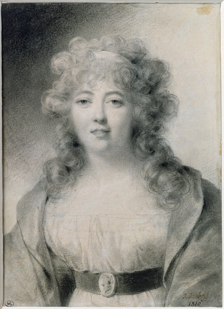 Pani de Stael (1766-1817) 1810 autorstwa Jean Baptiste Isabey