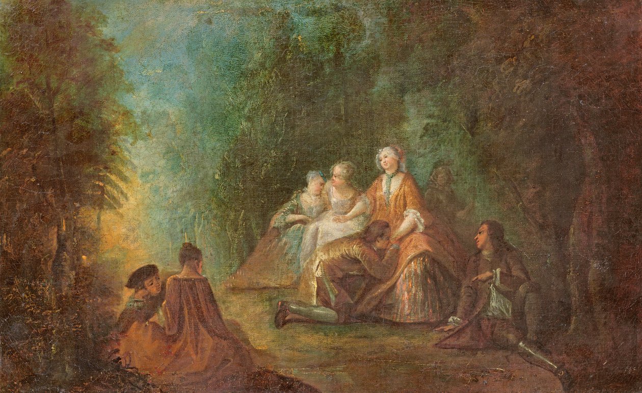 Waleczne spotkanie autorstwa Jean Baptiste Joseph Pater