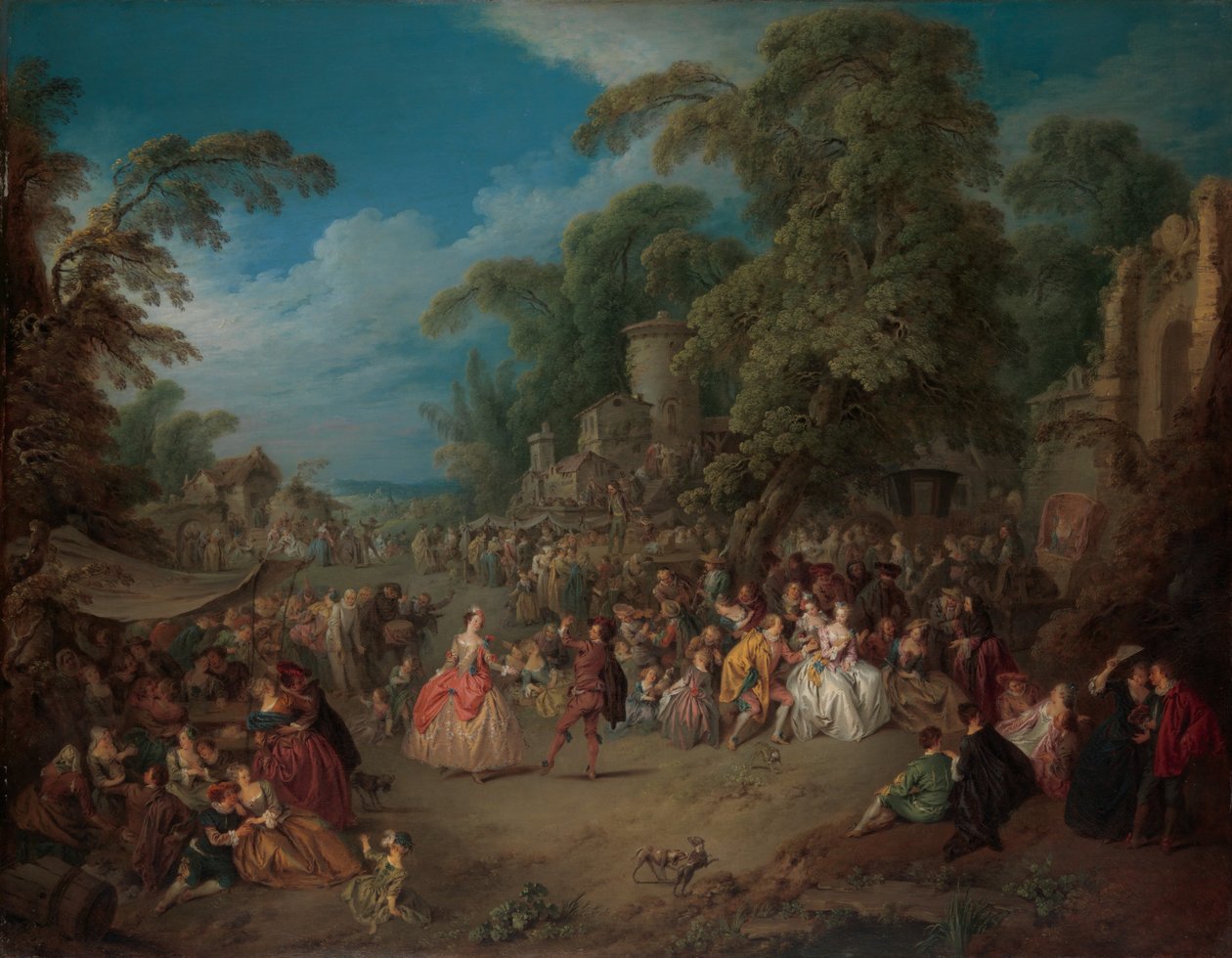 Jarmark w Bezons, ok. 1733 autorstwa Jean Baptiste Joseph Pater