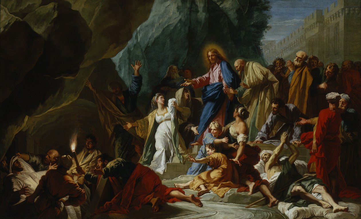 Wskrzeszenie Łazarza, ok. 1711 r. autorstwa Jean Baptiste Jouvenet