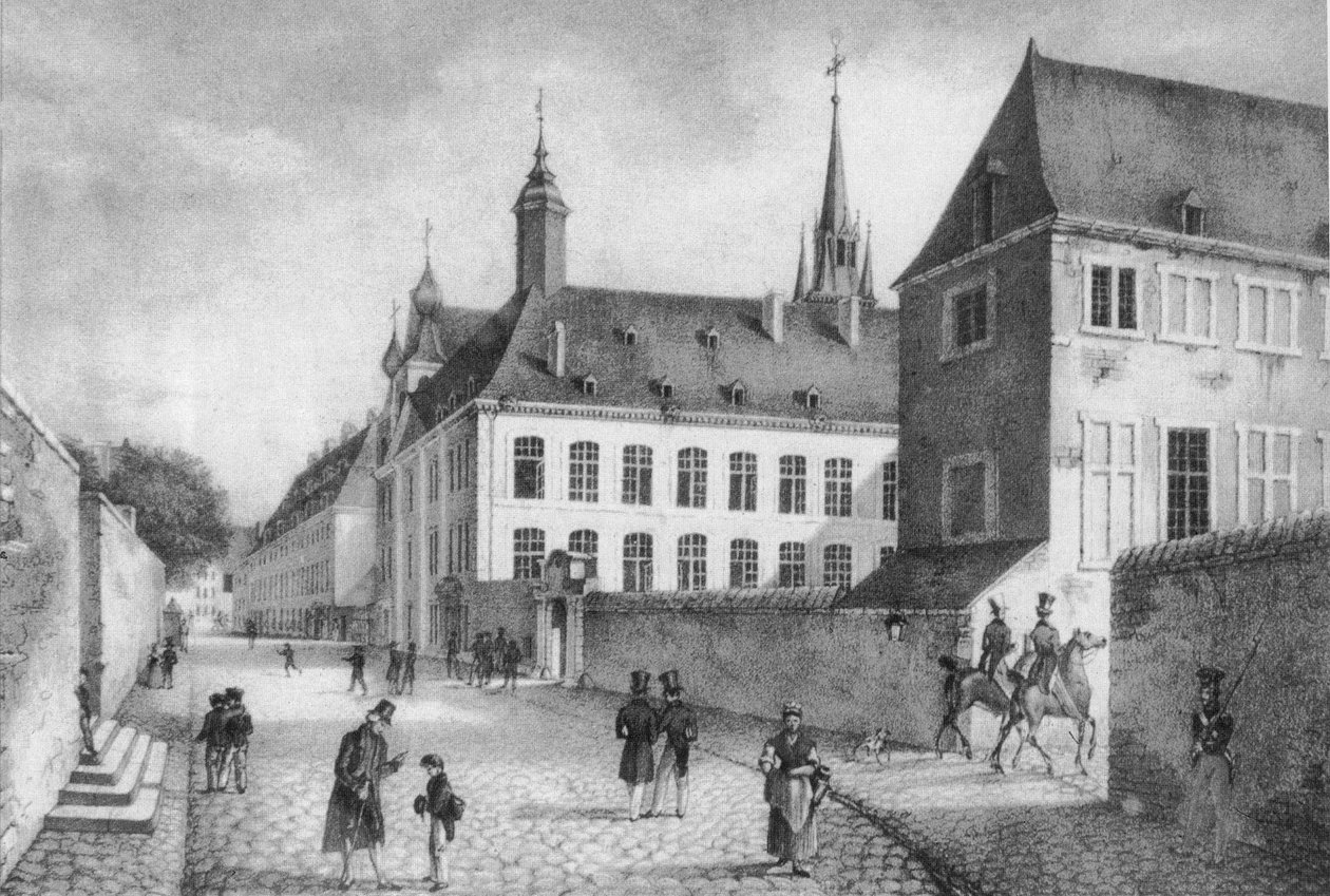 Królewskie Ateneum 1828 autorstwa Jean Baptiste Madou
