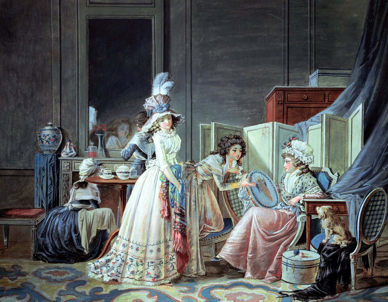 Haftowany Kupidyn autorstwa Jean Baptiste Mallet