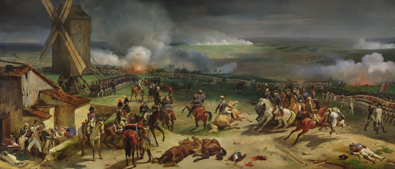 Bitwa pod Valmy, 20 września 1792, 1835 autorstwa Jean Baptiste Mauzaisse