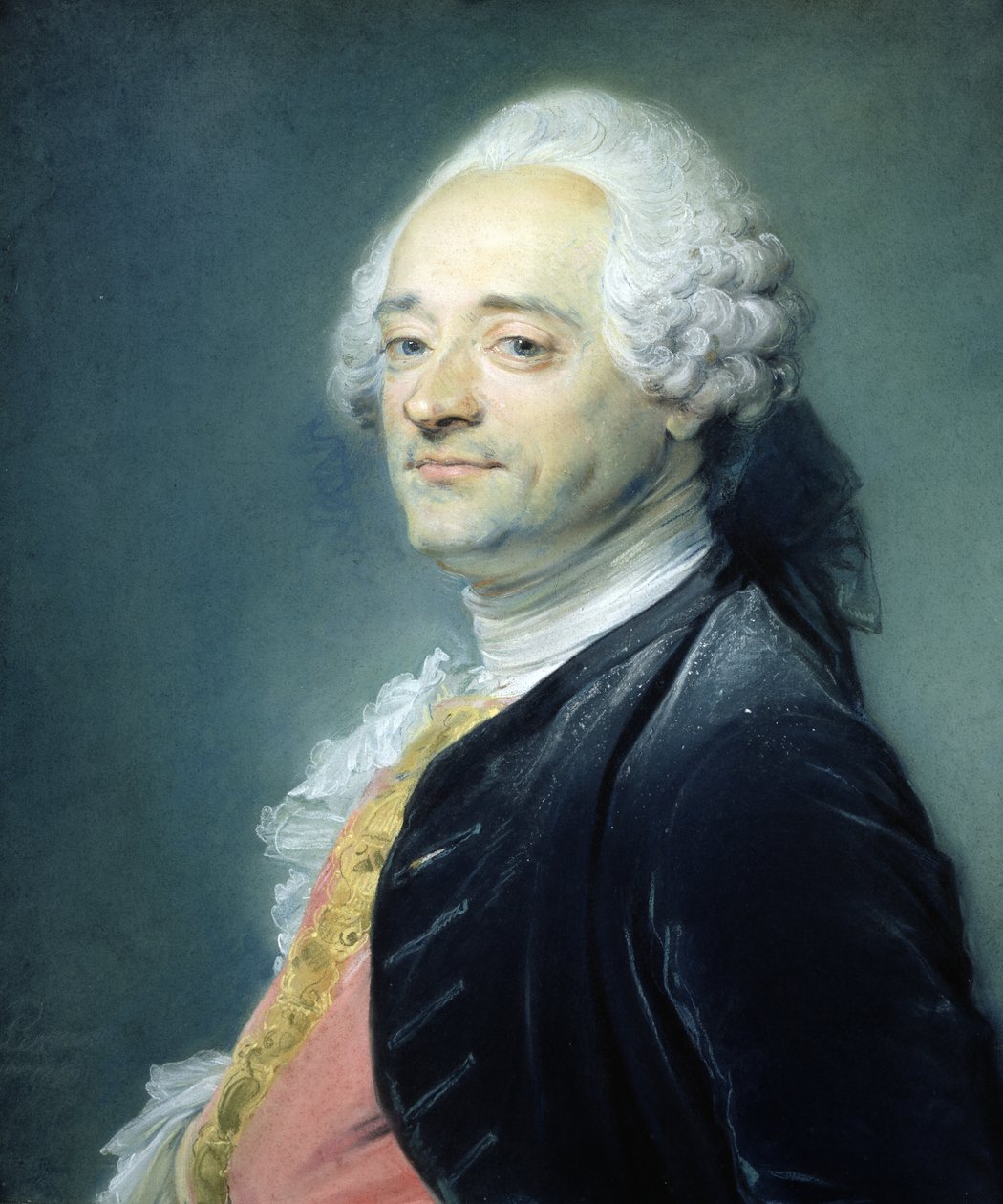 Portret Maurice Quentina de la Tour (1704-88), 1750 (pastel na papierze) autorstwa Jean Baptiste Perronneau