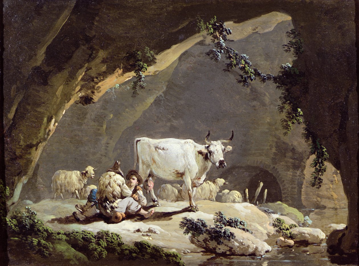 Miejsce do picia autorstwa Jean Baptiste Pillement