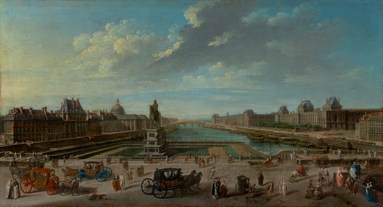 Widok na Paryż z Pont Neuf autorstwa Jean Baptiste Raguenet