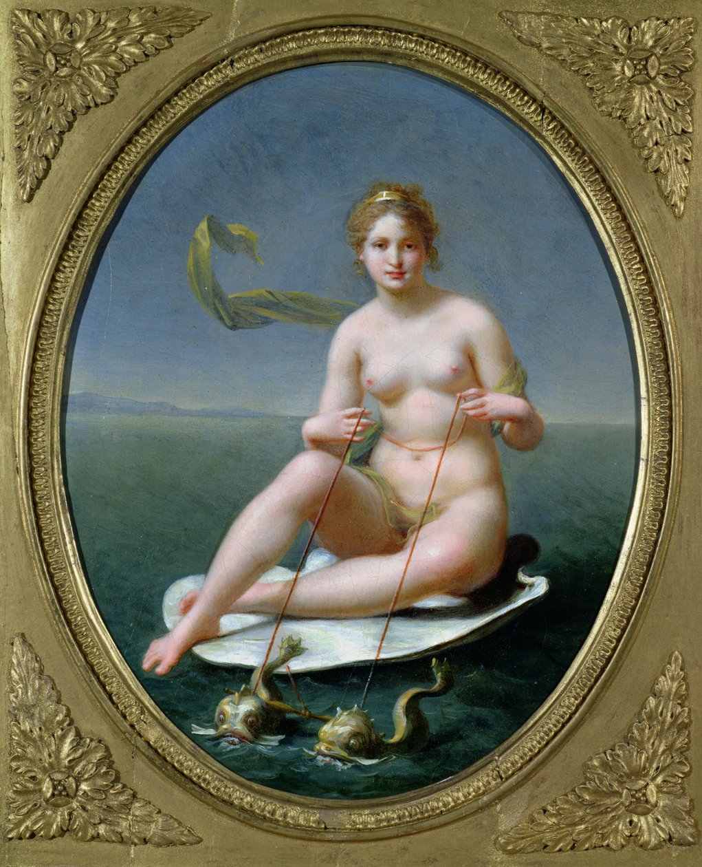 Triumf Amfitryty (olej na papierze położony na płótnie) autorstwa Jean Baptiste Regnault