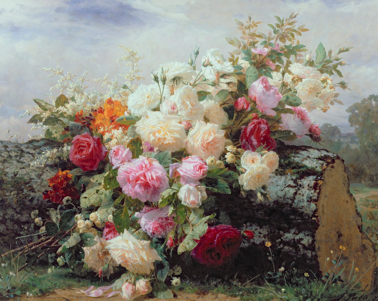 Martwa natura z kwiatami autorstwa Jean Baptiste Robie