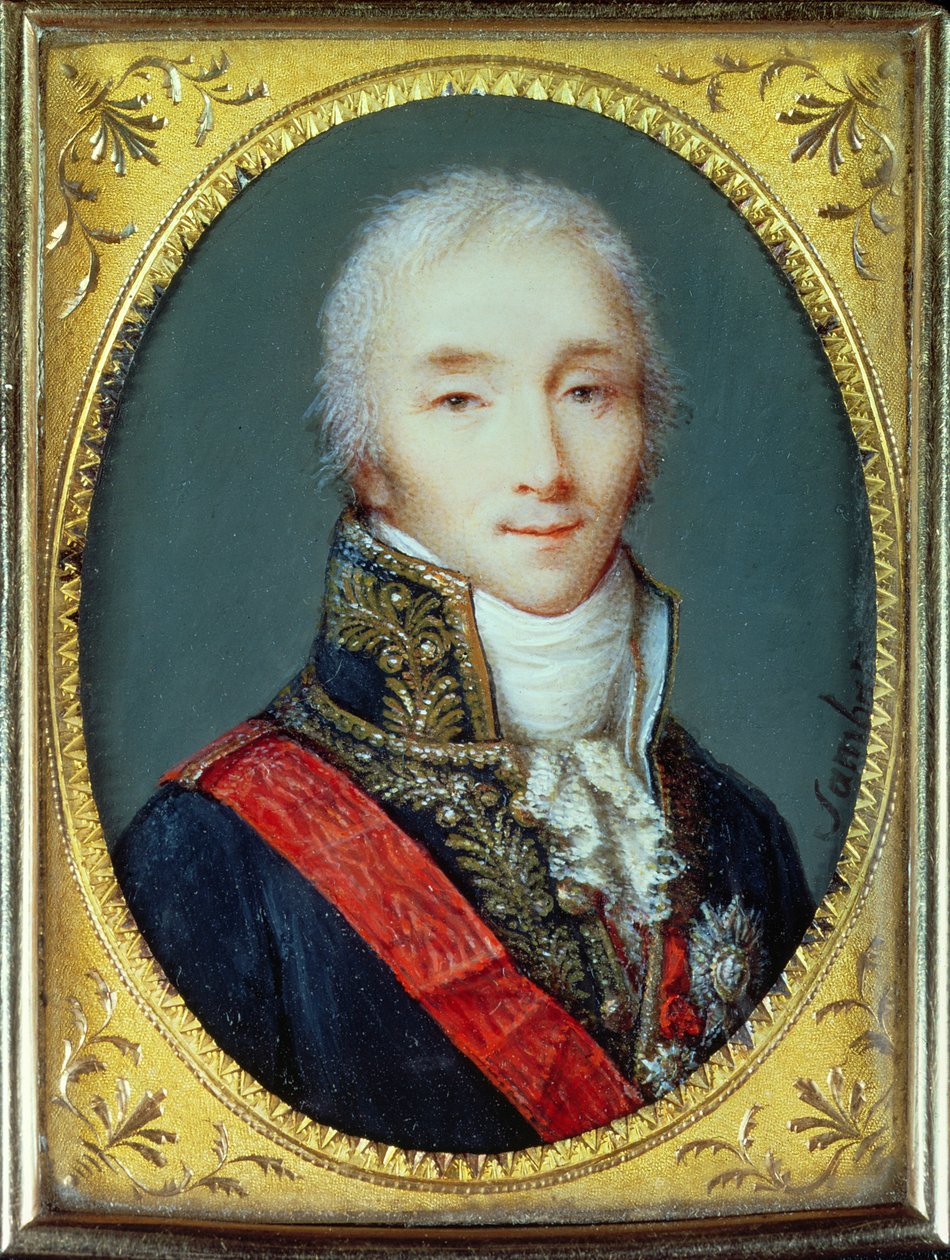 Miniatura Józefa Fouche (1759-1820) księcia Otranto autorstwa Jean Baptiste Sambat