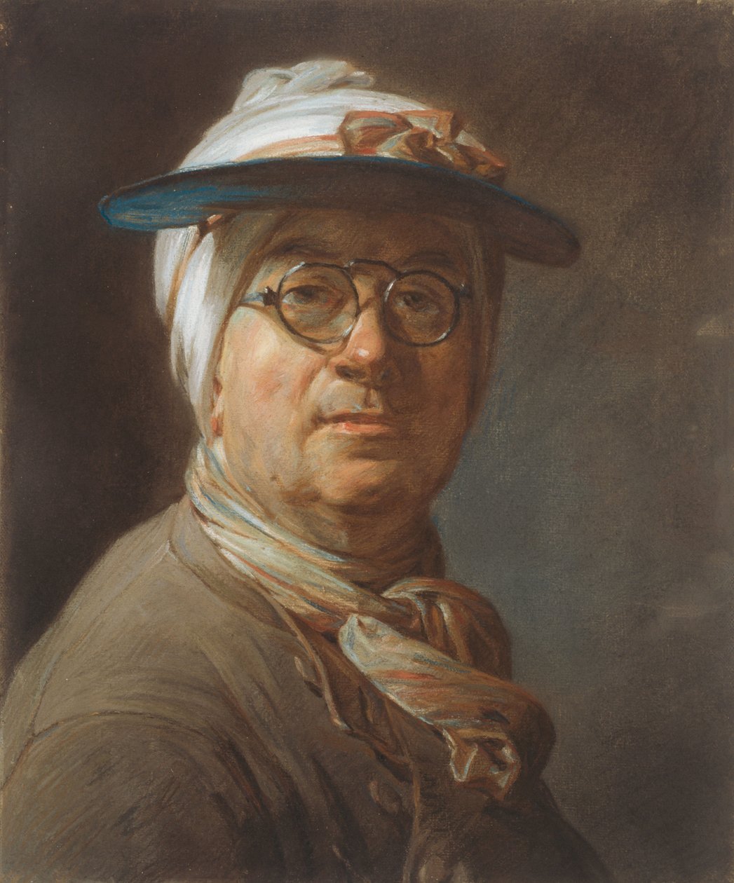 Autoportret z wizjerem autorstwa Jean Baptiste Simeon Chardin