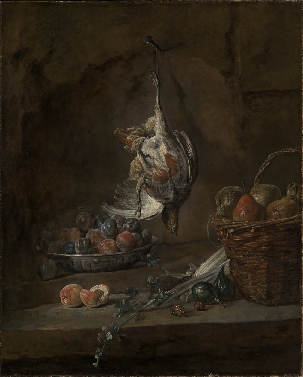 Martwa natura z martwym bażantem autorstwa Jean Baptiste Simeon Chardin