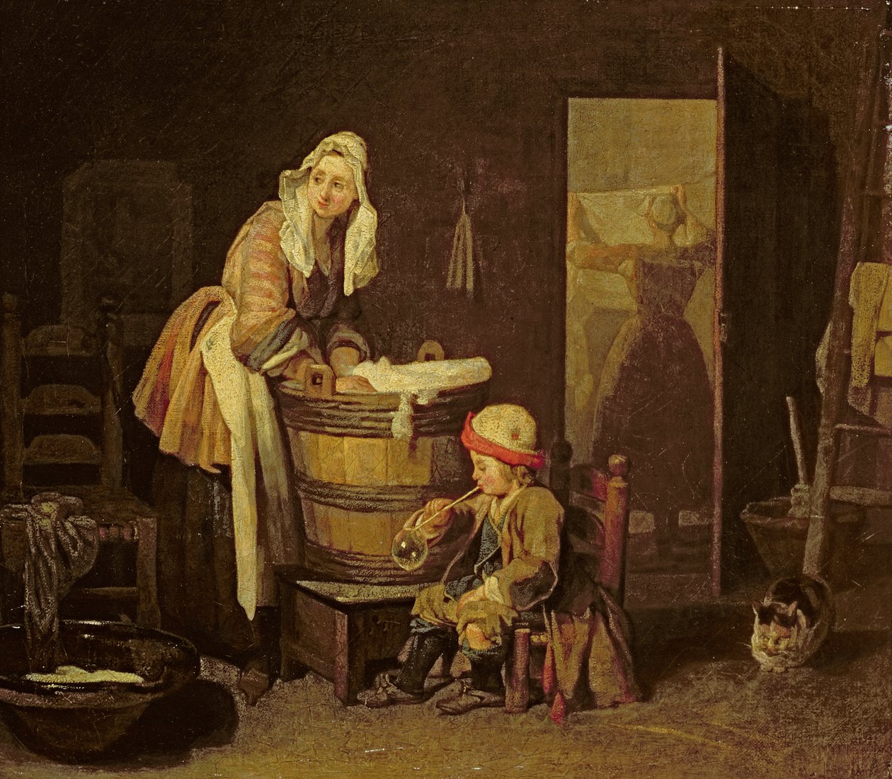 Praczka autorstwa Jean Baptiste Simeon Chardin