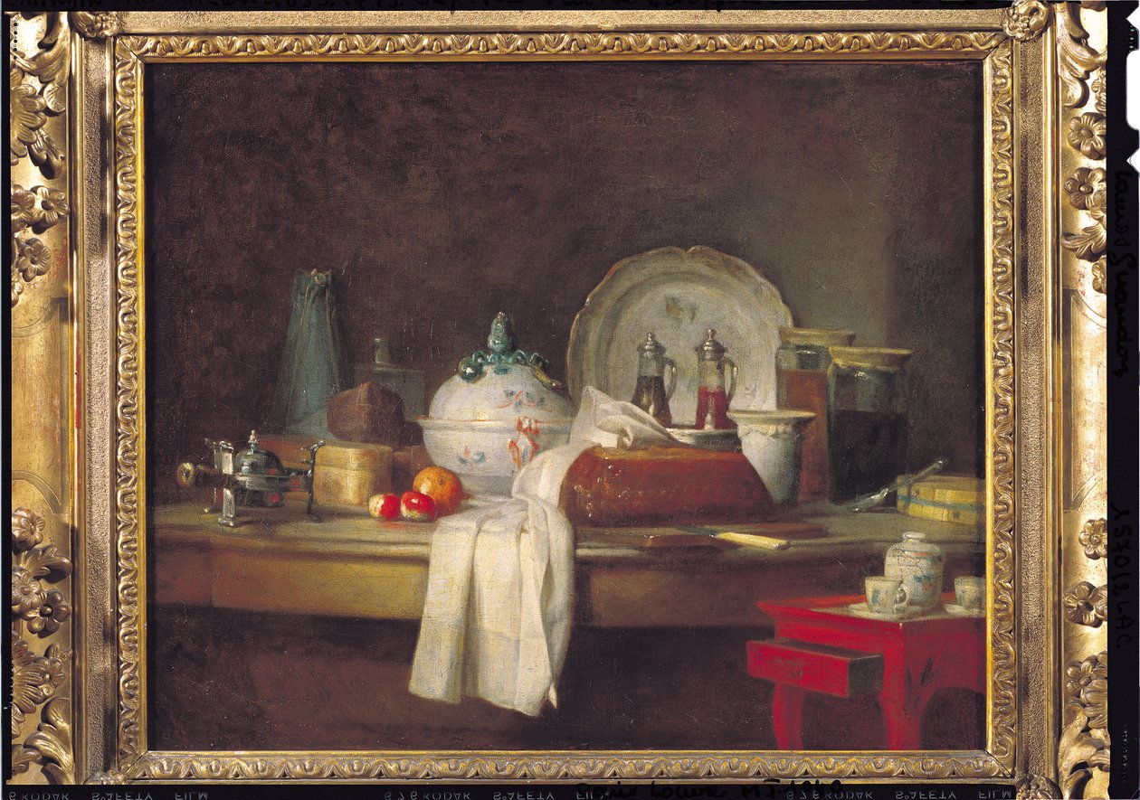 Mesa oficerska czyli resztki obiadu, 1763 autorstwa Jean Baptiste Simeon Chardin