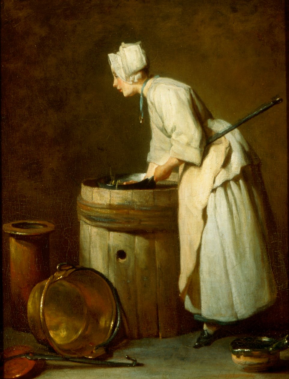 Pomywaczka, 1738 autorstwa Jean Baptiste Simeon Chardin