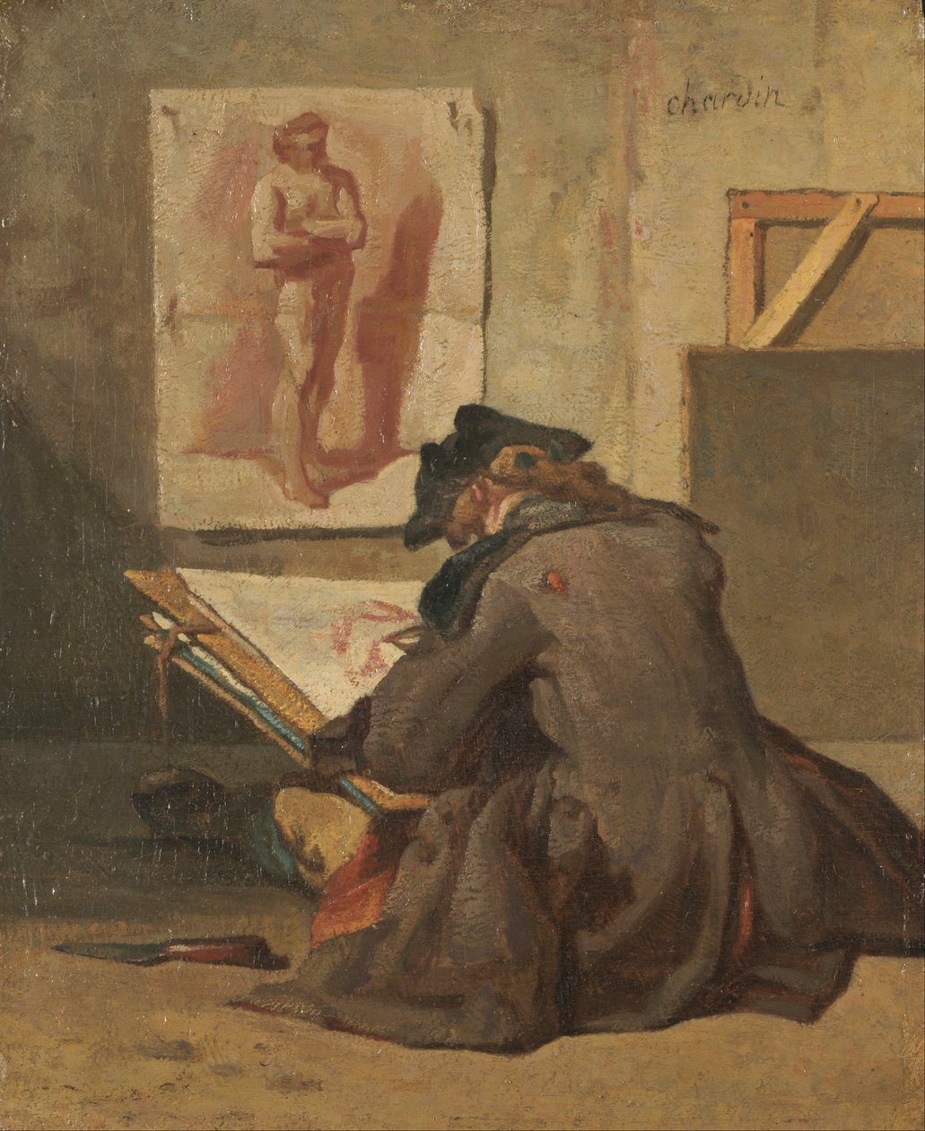 Rysunek młodego ucznia autorstwa Jean Baptiste Simeon Chardin