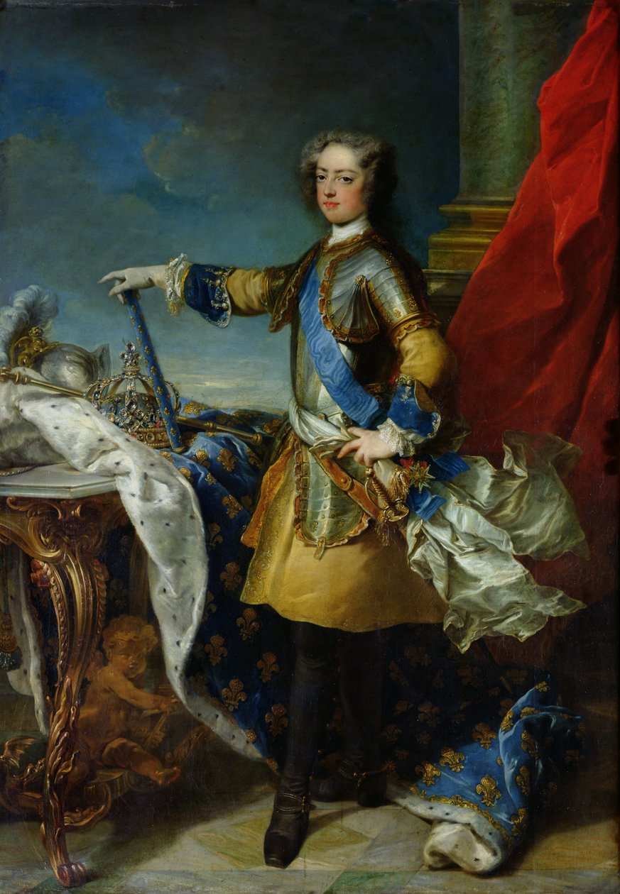 Portret Ludwika XV (1710-1774) króla Francji, ok.1727 autorstwa Jean Baptiste van Loo
