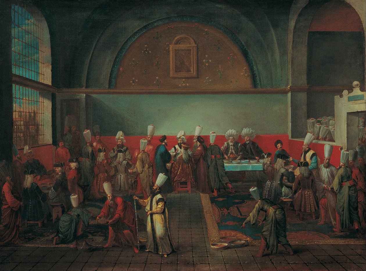 Kolacja w Pałacu na cześć Ambasadora autorstwa Jean Baptiste Vanmour