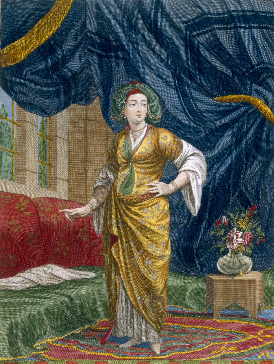 Greczynka w swoim mieszkaniu, ok. 1708 autorstwa Jean Baptiste Vanmour