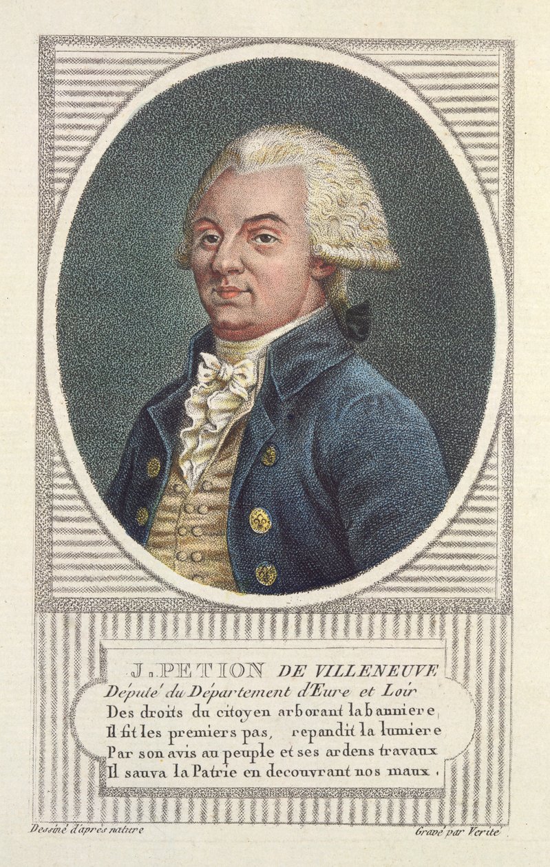 Hieronim Petion de Villeneuve (1756-94) autorstwa Jean Baptiste Verite