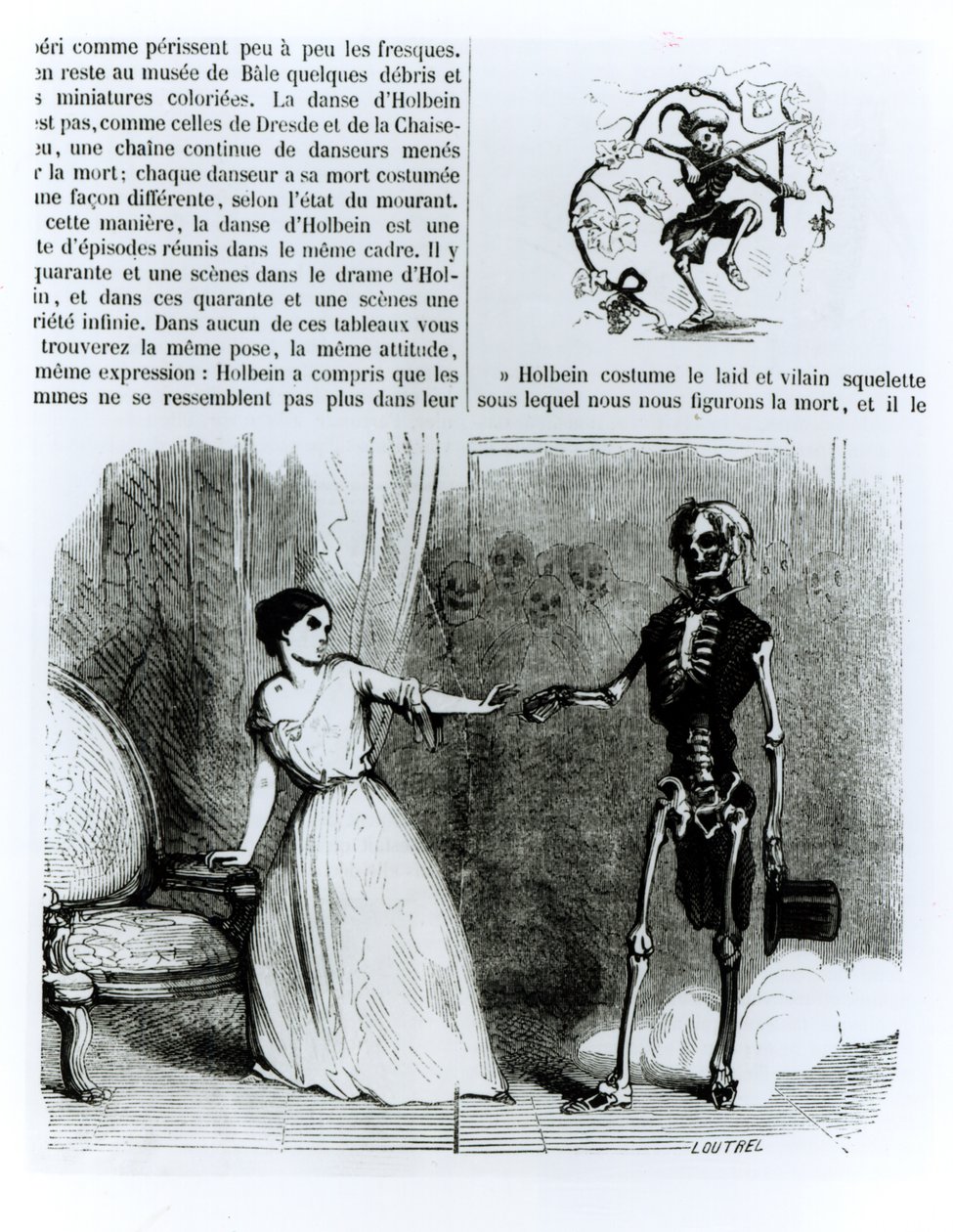 Taniec śmierci autorstwa Jean Baptiste Victor Loutrel