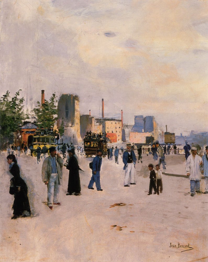 Poranny spacer autorstwa Jean Beraud