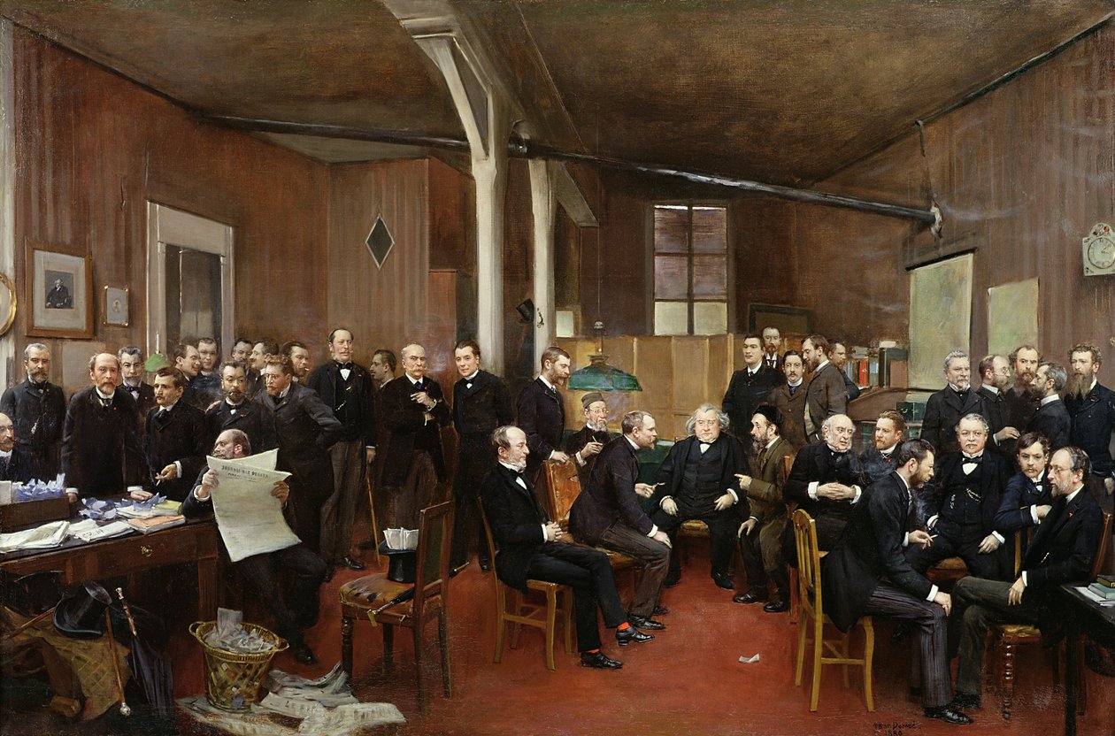 Dziennik debat, 1889 autorstwa Jean Beraud