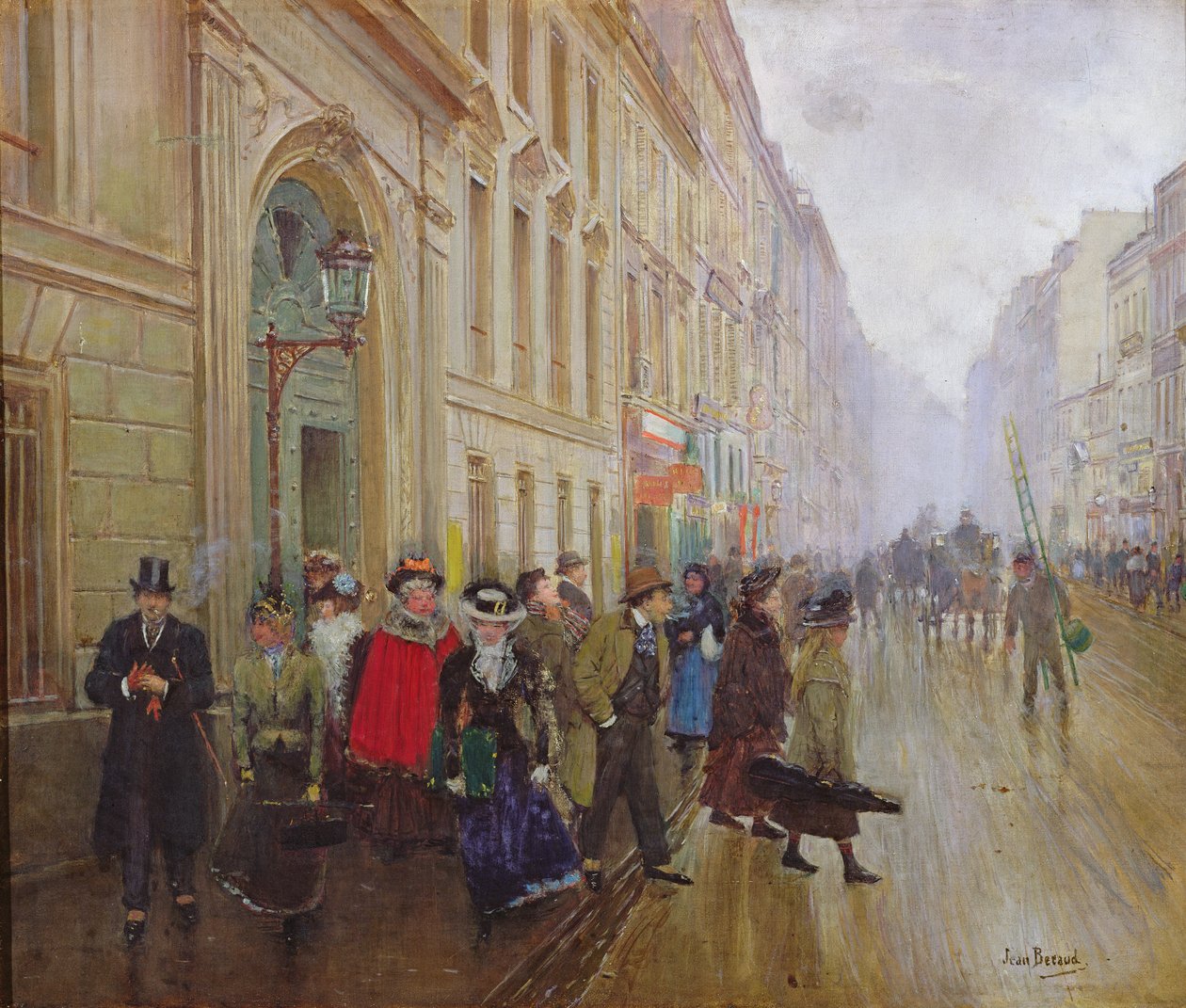 Opuszczenie Konserwatorium, 1899 autorstwa Jean Beraud