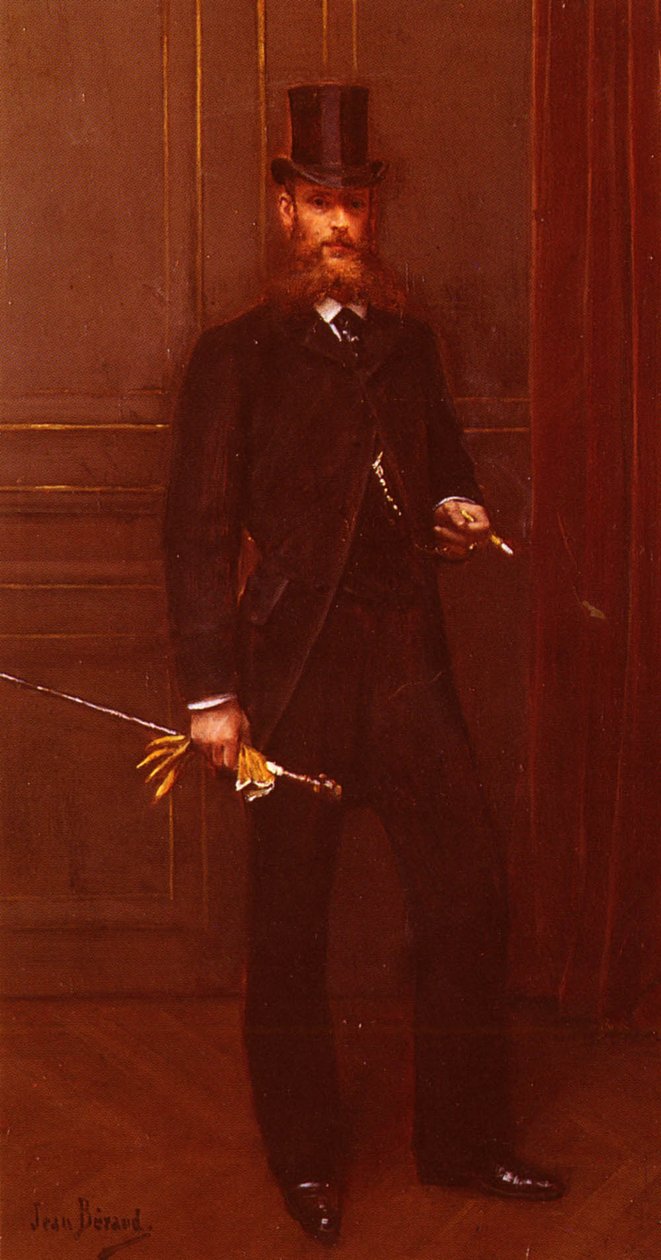Portret Dun Homme Elegancki portret dandysa autorstwa Jean Beraud