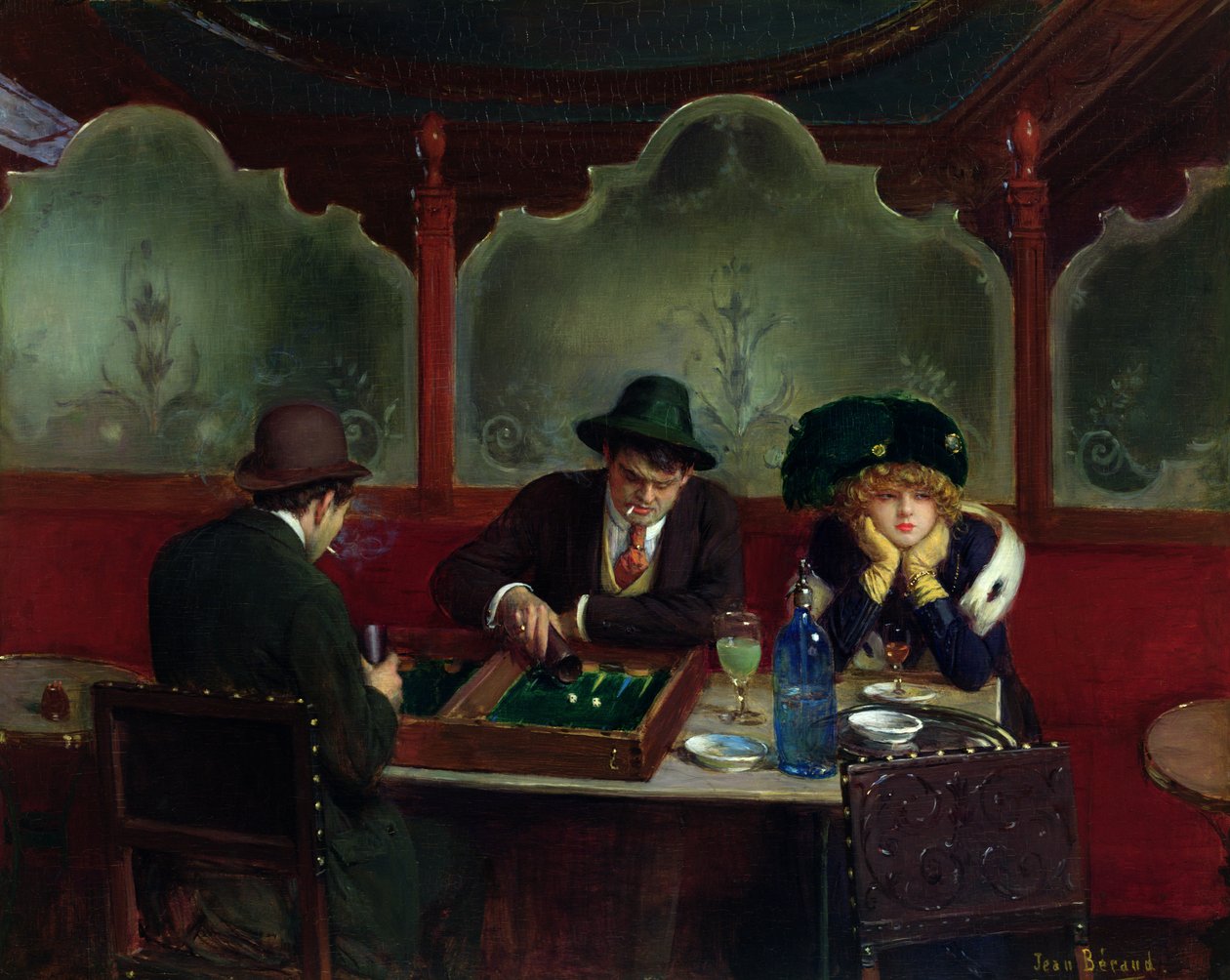 Gracze w tryktraka autorstwa Jean Beraud