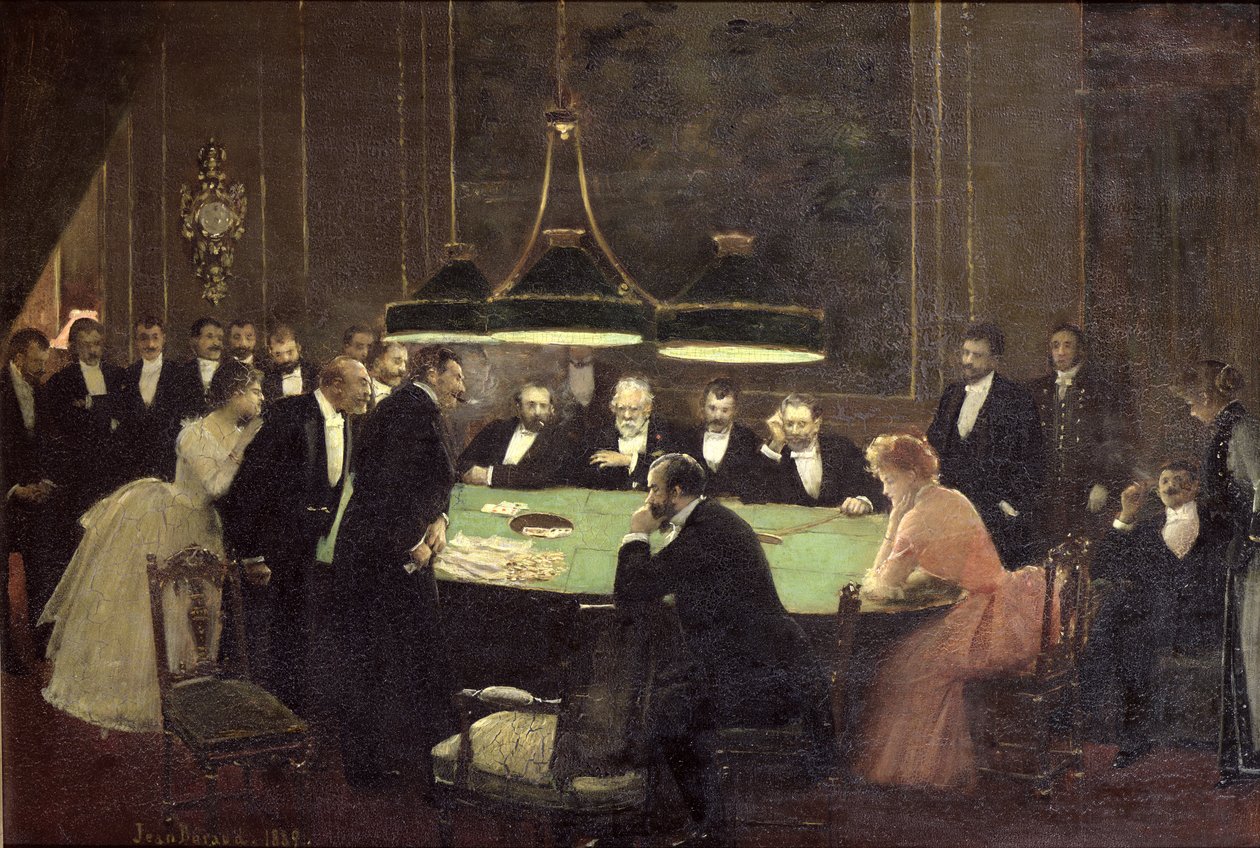 Pokój gier w kasynie, 1889 autorstwa Jean Beraud
