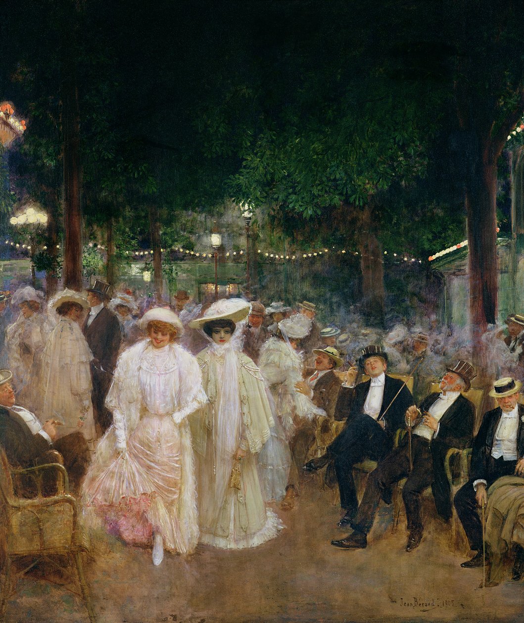 Ogrody Paryża, czyli piękności nocy, 1905 autorstwa Jean Beraud