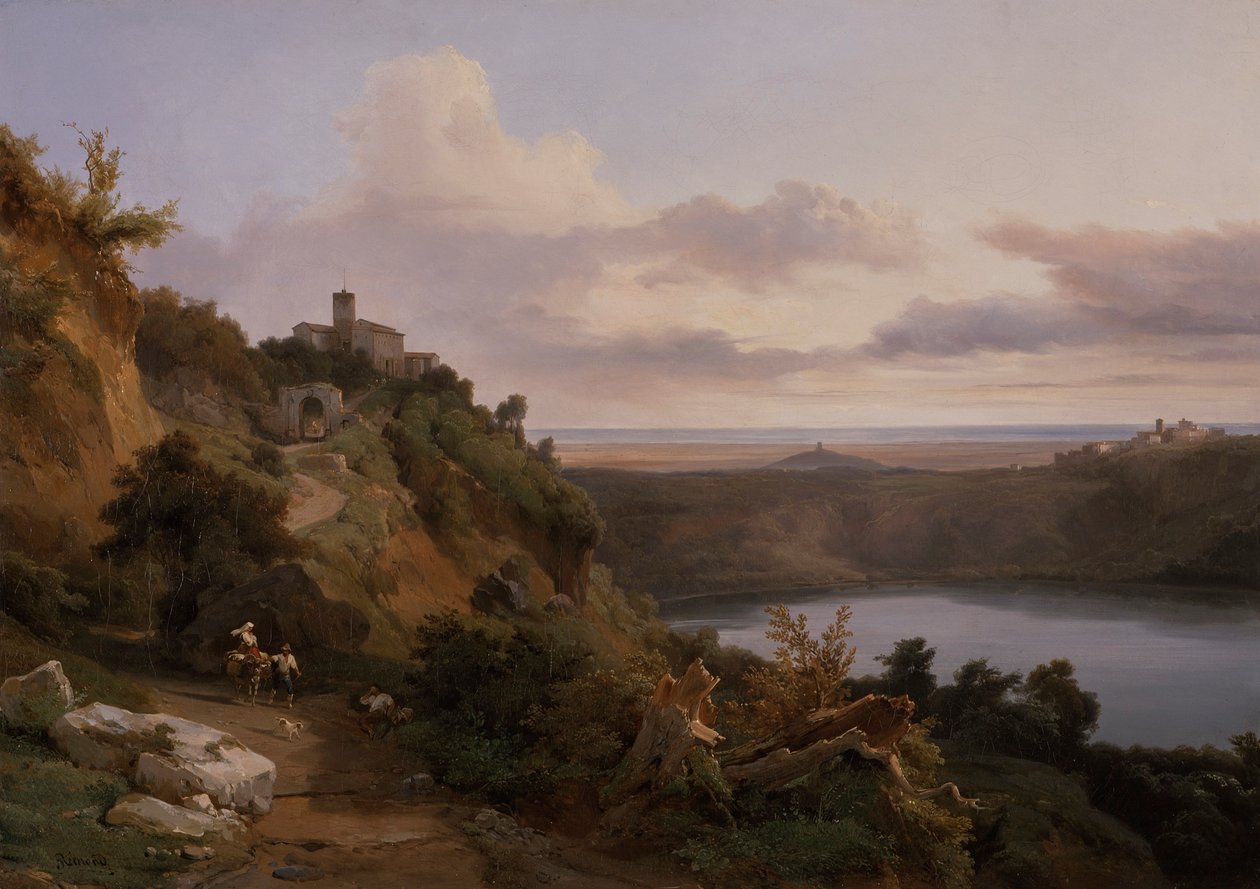 Jezioro Nemi autorstwa Jean Charles Joseph Rémond