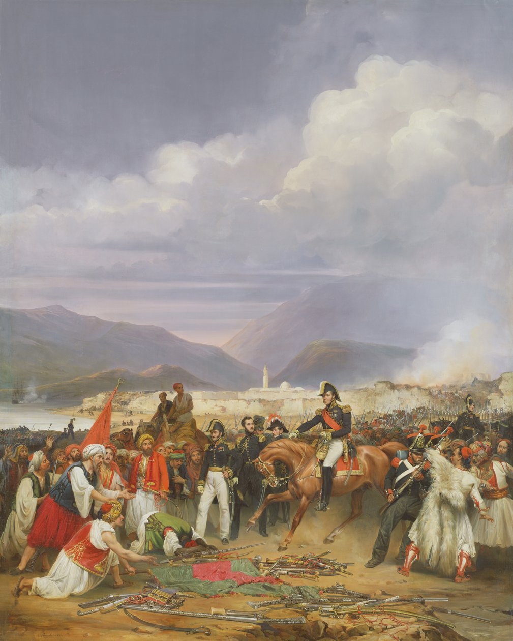 Zdobycie zamku Morea, 30 października 1828, 1836 autorstwa Jean Charles Langlois