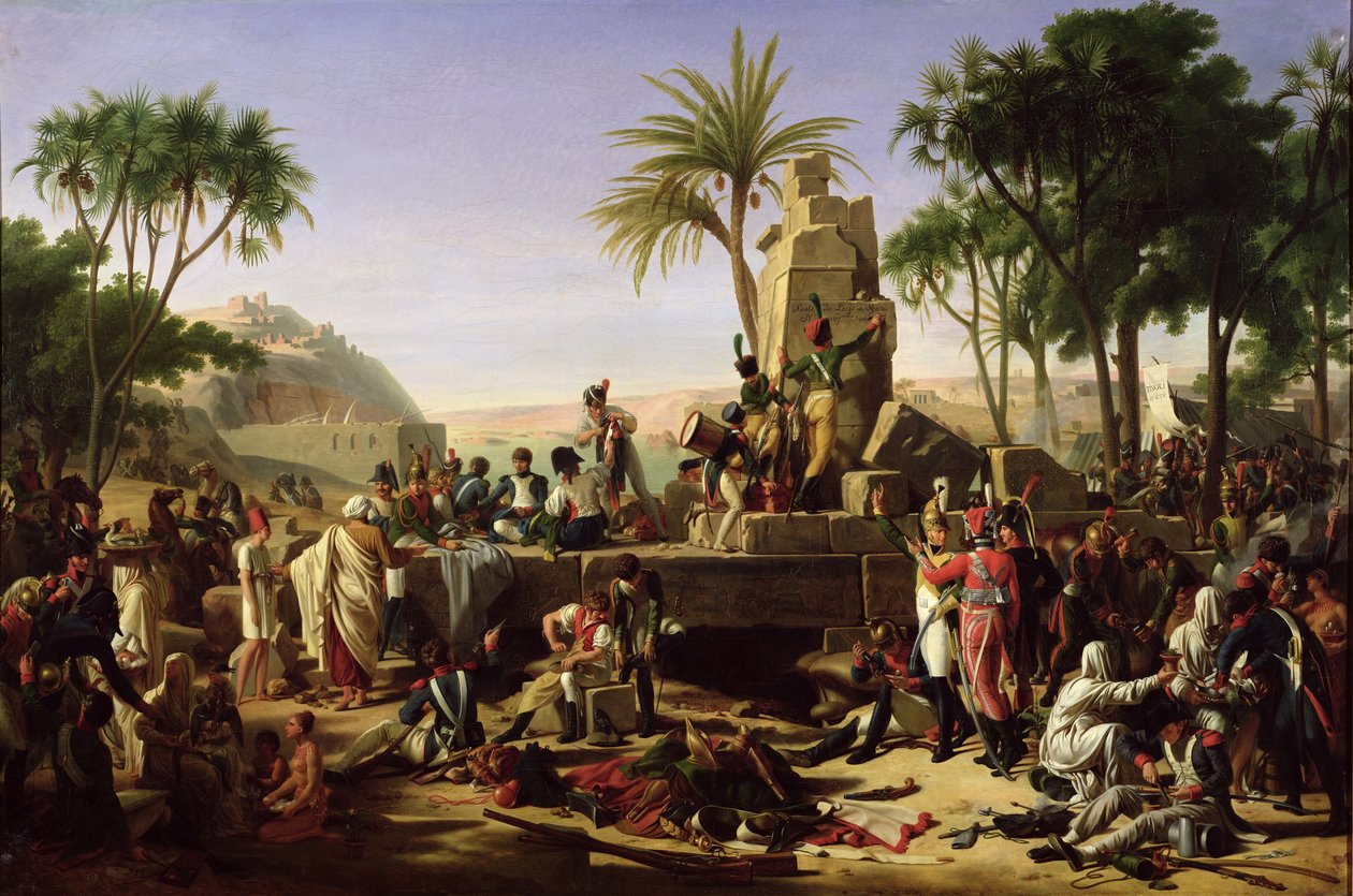 Zatrzymane wojska nad brzegami Nilu, 2 lutego 1799, 1812 autorstwa Jean Charles Tardieu
