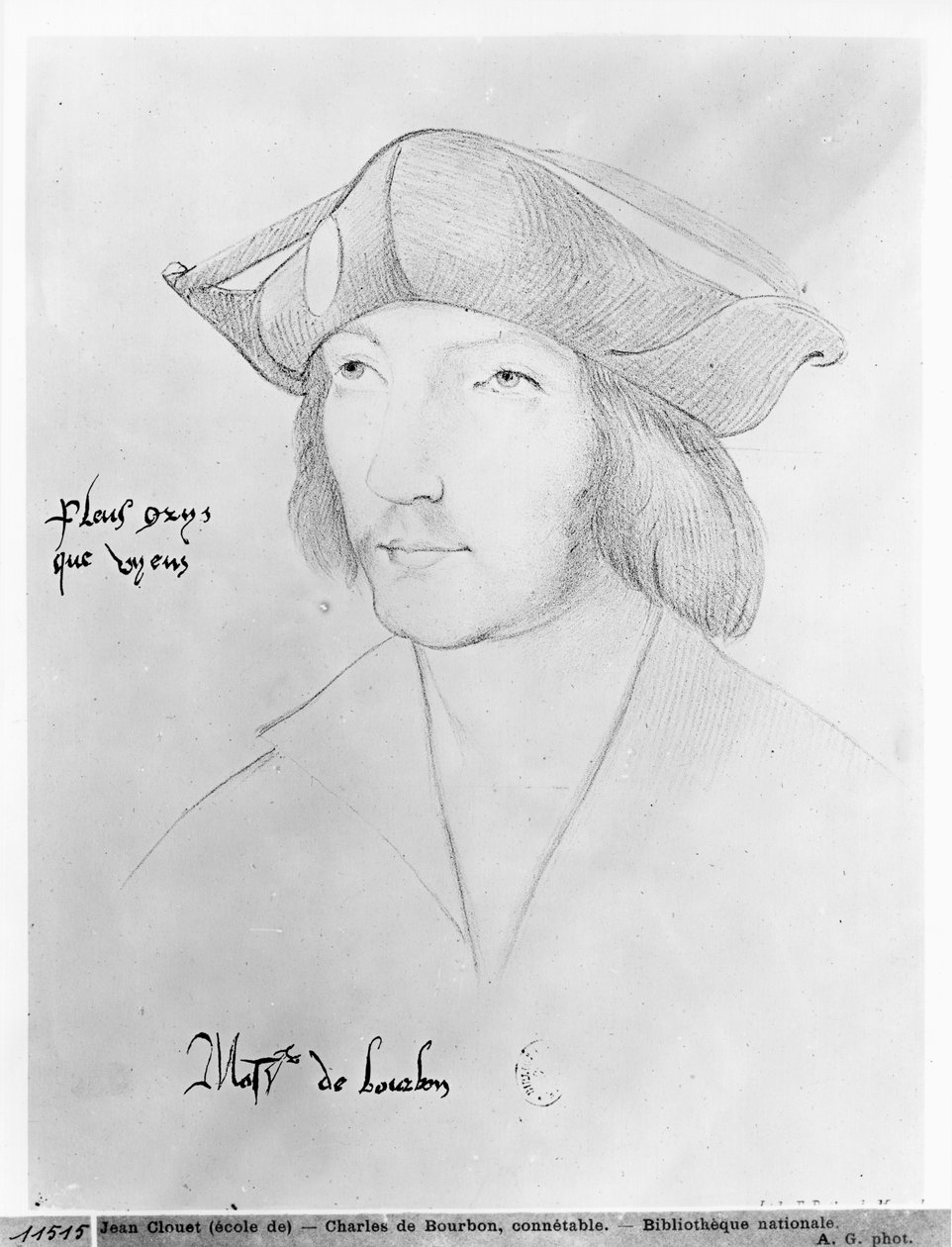 Charles de Bourbon (1490-1527) XVI wiek autorstwa Jean Clouet