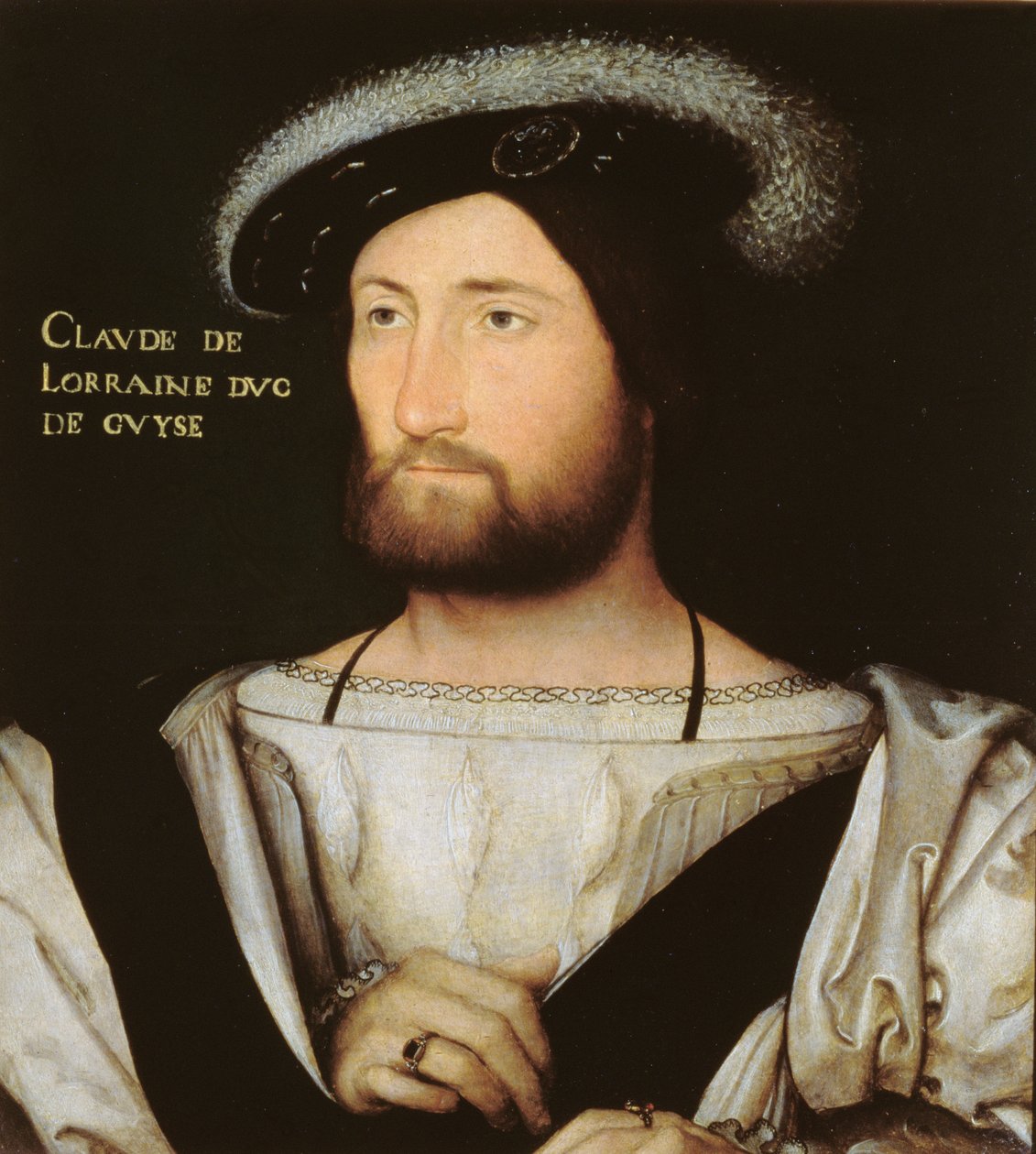 Portret Claude of Lorraine (1496-1550) 1. książę Guise, ok. 1525-30 autorstwa Jean Clouet