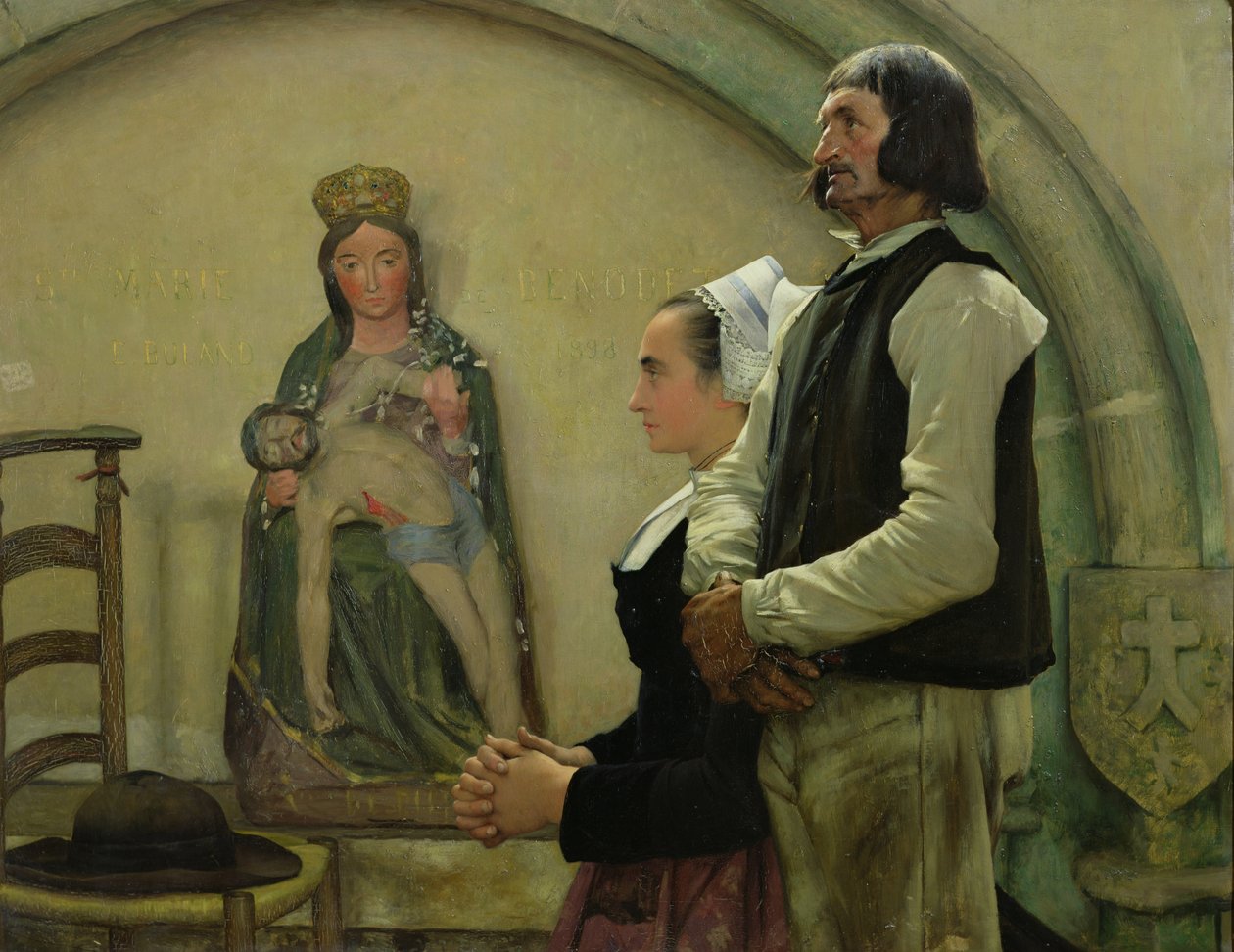 Zwiedzanie Dziewicy Benodet, 1898 autorstwa Jean Eugene Buland
