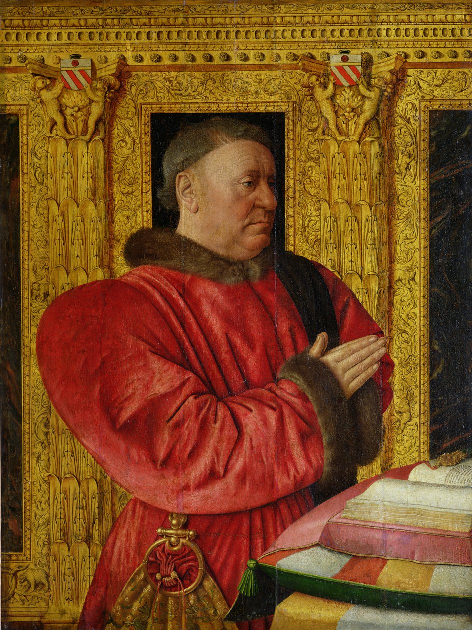 Portret kanclerza Guillaume Jouvenel des Ursins (zm.1472) 1460-65 autorstwa Jean Fouquet