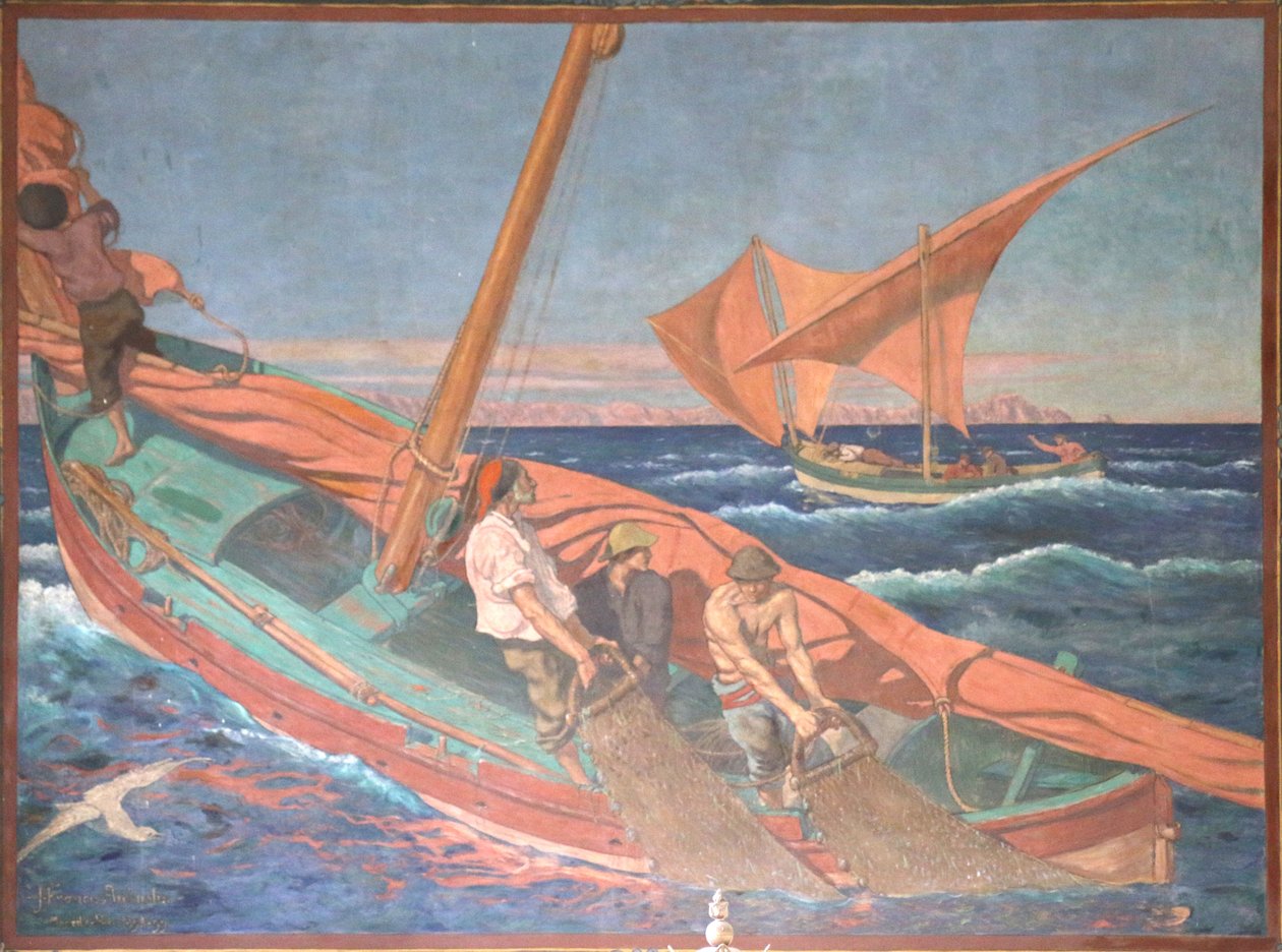 Wędkarstwo Gangui autorstwa Jean Francis Auburtin