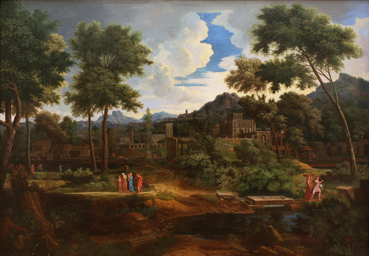 Klasyczny krajobraz autorstwa Jean Francois Millet